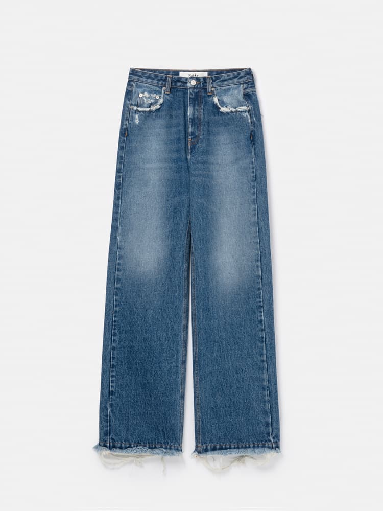 Frayed Cut Jeans-0