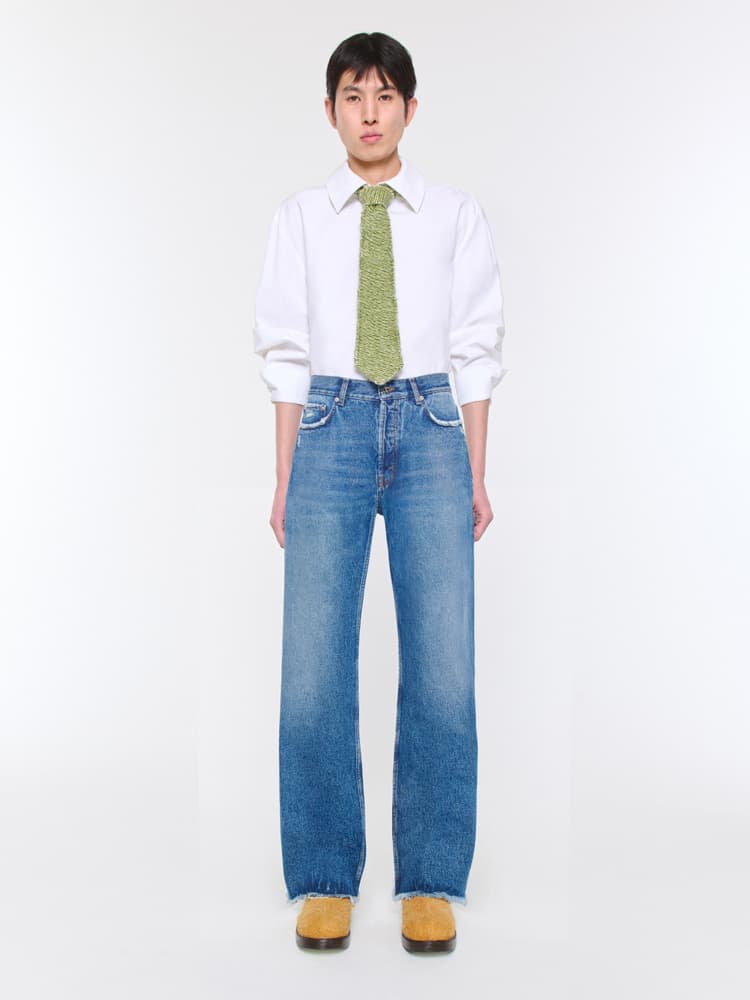 Frayed Cut Jeans-0